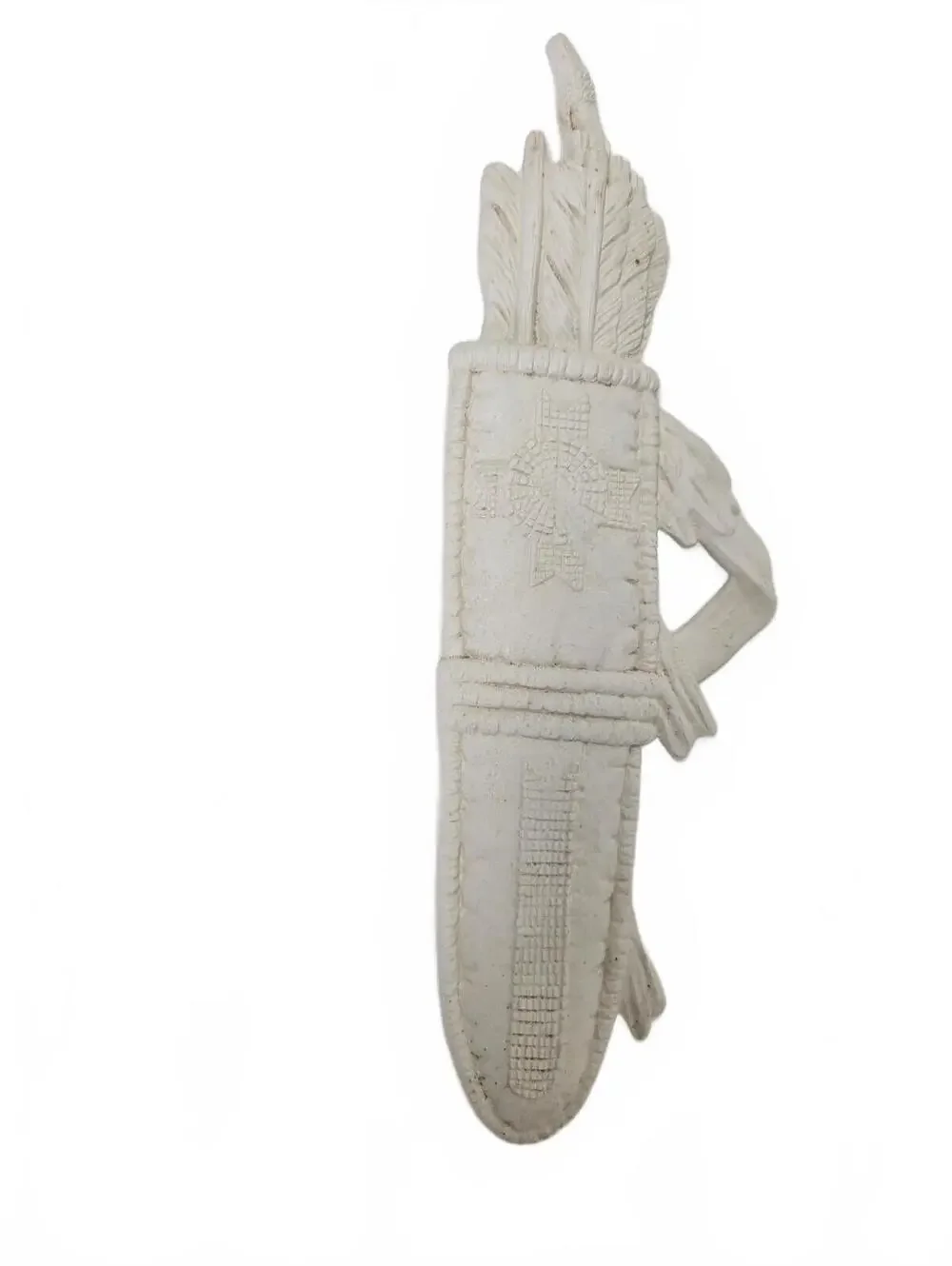 Ceramic Bisque Native American Arrow Quiver Wall Plaque, Ready to Paint
